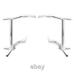 Chrome Side Crash Bar Saddlebag Guards For Harley Road King Street Glide 09-25