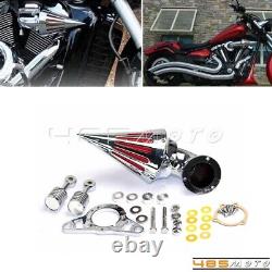 Chrome Spike Air Cleaner Intake Filter For Harley Road King Street Electra Glide