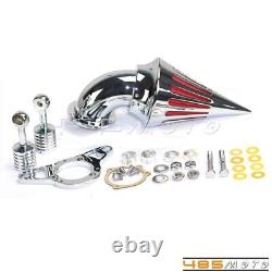 Chrome Spike Air Cleaner Intake Filter For Harley Road King Street Electra Glide