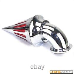 Chrome Spike Air Cleaner Intake Filter For Harley Road King Street Electra Glide