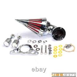 Chrome Spike Air Cleaner Intake Filter for Harley Road King Street Electra Glide