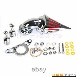 Chrome Spike Air Cleaner Intake Filter for Harley Road King Street Electra Glide