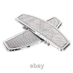 Chrome Stretched Driver Floorboards For Harley Road King Street Glide FLTR 86-23