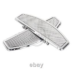 Chrome Stretched Floorboard Footboards For Harley Road King Street Glide FLHX