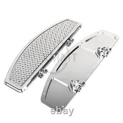 Chrome Stretched Floorboard Footboards For Harley Road King Street Glide FLHX