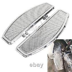 Chrome Stretched Floorboard Footboards For Harley Road King Street Glide FLHX