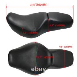 Complete Smooth Two-Up Seat For Harley Touring Road King Street Glide 1997-2007