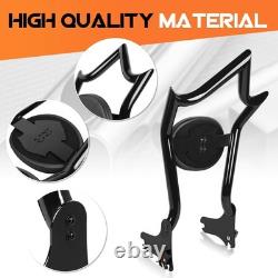 Crown Sissy Bar Backrest For Harley Road Glide Street Touring Road King 1997-08