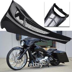 Custom Vivid Black Chin Spoiler Scoop For Harley Touring Road King Street Glide