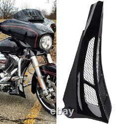 Custom Vivid Black Chin Spoiler Scoop For Harley Touring Road King Street Glide