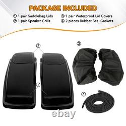 Cutout Grills Saddlebag Speaker Lids For Harley Touring Road King Street Electra