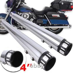 DNA 4 Mufflers Exhaust Pipe for Harley Road King Electra Street Glide 1995-2016