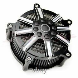 Deep Cut Air Cleaner Intake Filter CNC For Harley Street Glide Road King 97-2007