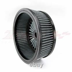 Deep Cut Air Cleaner Intake Filter CNC For Harley Street Glide Road King 97-2007