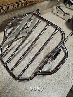 Detachable 2-Up Luggage Rack For Harley Touring Road King Street Glide 2009-2021