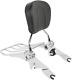 Detachable Backrest Sissy Bar & Rack Fits For Harley Touring Road King Street Gl