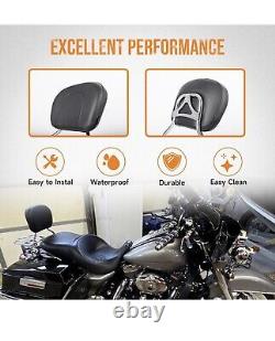 Detachable Backrest Sissy Bar & Rack Fits for Harley Touring Road King Street Gl