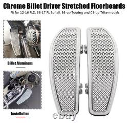 Diamond Driver Stretched Floorboards Footboard For Harley Road King Street Glide