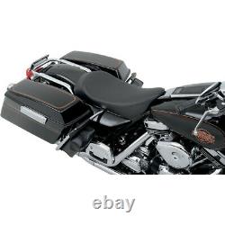 Drag Low Profile Smooth Black Solo Seat Harley 97-07 Road King Street Glide