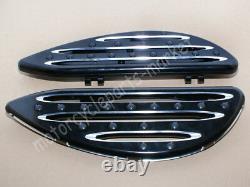 Driver CNC Cut Stretched Floorboards For Harley Touring Road King Street Glide