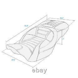 Driver Passenger 2-Up Seat For Harley Touring Street Road Glide Road King 09-24