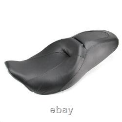 Driver Passenger Low-Profile Seat For Harley Touring Road King Street Glide 08+