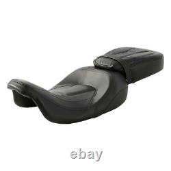 Driver Passenger Pillion Seat For Harley CVO Street Road King Glide 09-20 Black