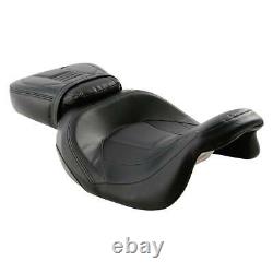 Driver Passenger Pillion Seat For Harley CVO Street Road King Glide 09-20 Black