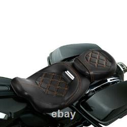 Driver Passenger Pillion Seat For Harley Touring CVO Road Street Glide 2009-2022