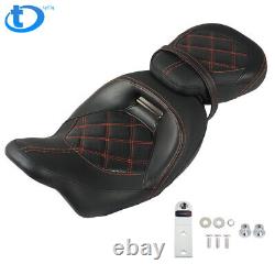 Driver Passenger Pillion Seat For Touring CVO Road King Street Glide 2009-2022