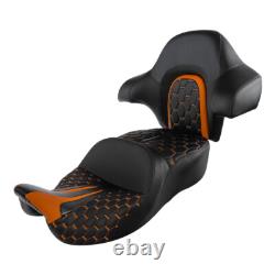 Driver Passenger Seat & Backrest Fit For Harley Road King Street Glide 2014-2023