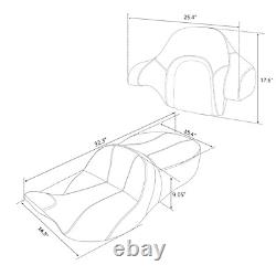 Driver Passenger Seat & Backrest Fit For Harley Road King Street Glide 2014-2023