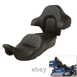 Driver Passenger Seat &Backrest Pad Fit For Harley Street Road Glide King 14-22