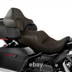 Driver Passenger Seat &Backrest Pad Fit For Harley Street Road Glide King 14-22