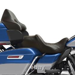 Driver Passenger Seat &Backrest Pad Fit For Harley Street Road Glide King 14-22