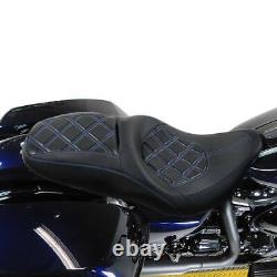 Driver Passenger Seat Fit For Harley Touring Street Road Glide King 09-22 Black