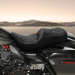 Driver Passenger Seat Fit For Harley Touring Street Road Glide Road King 2009-Up