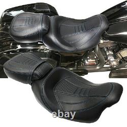 Driver Passenger Seat For Harley CVO Touring Electra Street Road Glide 2009-2021