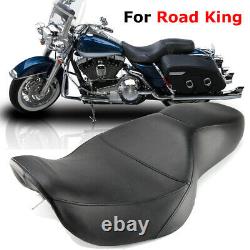 Driver Passenger Seat For Harley Touring Road King 1997-2007 Street Glide 06-07