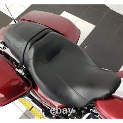 Driver & Passenger Seat Low-Pro For Harley Touring Road King Street Glide 08-UP