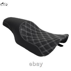 Driver Passenger Seat Two-Up Low-Profile For Harley Road King 97-07 Street Glide