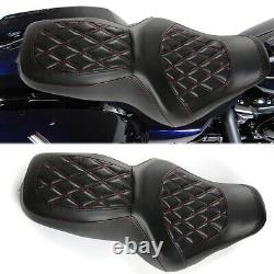 Driver Passenger Two-Up Seat For Harley Road King FLHR 97-07 Street Glide 06-07