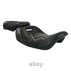 Driver & Passenger Two Up Seat For Harley Road King Street Electra Glide 09-2020