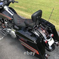 Driver Passenger Two Up Seat For Touring CVO Road Glide Street Glide Road King
