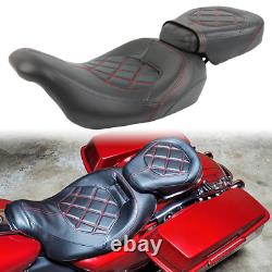 Driver Passenger Two-up Seat For Harley Road King Street Glide Road Glide 09-23