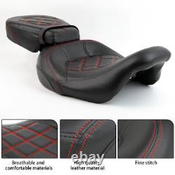Driver Passenger Two-up Seat For Harley Road King Street Glide Road Glide 09-23