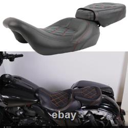 Driver Passenger Two-up Seat For Harley Road King Street Glide Road Glide 2009+