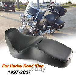 Driver Rear Passenger 2 Up Seat For Harley Touring Road King Street Glide 97-07