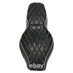 Driver Rear Passenger 2-Up Seat For Harley Touring Road King Street Glide 97-07