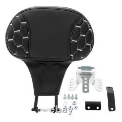 Driver Rider Backrest Pad Fit for Harley Touring Road King Street Glide Ultra